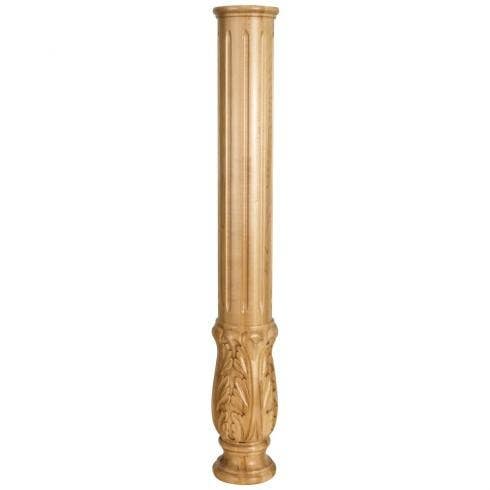 Hardware Resources FP1 Acanthus Fireplace Column, 5" W x 5" D x 35" H