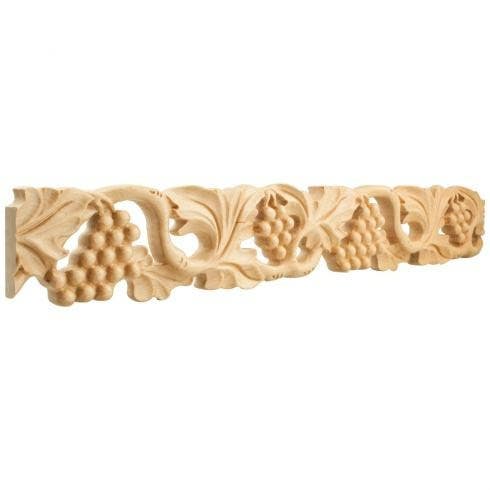 Hardware Resources HCM05 Grape Hand Carved Moulding, 8 Ft. (1 Stick)