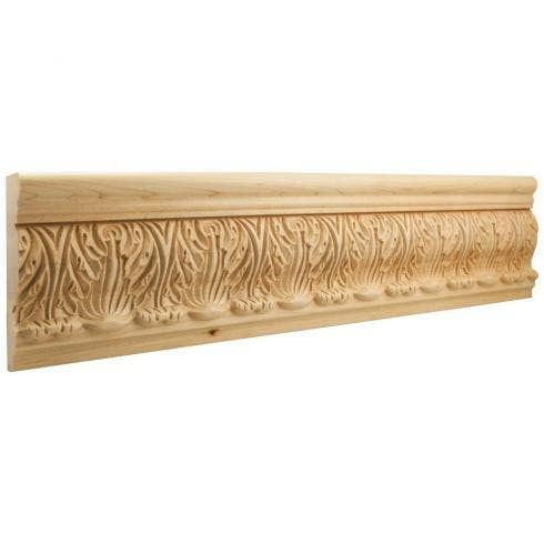 Hardware Resources HCM10B Acanthus Hand Carved Moulding, 8 Ft. (1 Stick)