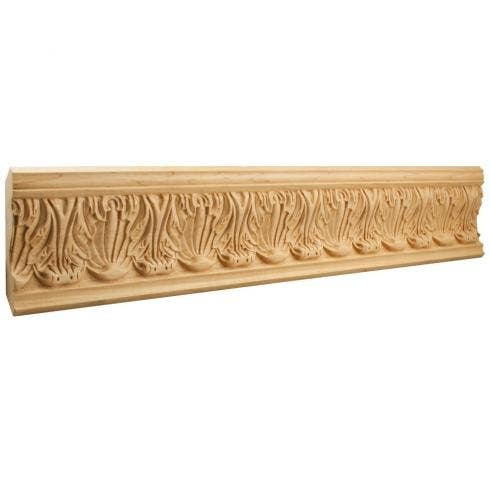 Hardware Resources HCM10 Acanthus Hand Carved Moulding, 8 Ft. (1 Stick)