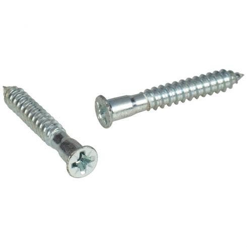Hardware Resources HR7X50P-B-K Flat Head Pozi Confirmat Screw w/ Point, Bag of 500