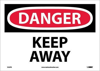 AccuformNMC MADM OSHA Danger Safety Sign, Keep Away