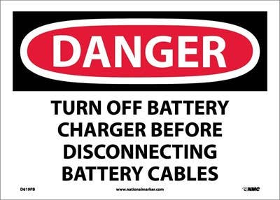 AccuformNMC D619 Danger, Electrical Protection Sign, 10" x 14"