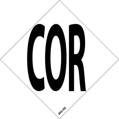 AccuformNMC DCL146 NFPA Label Symbol, COR, PS Vinyl, 6", 5/Pk
