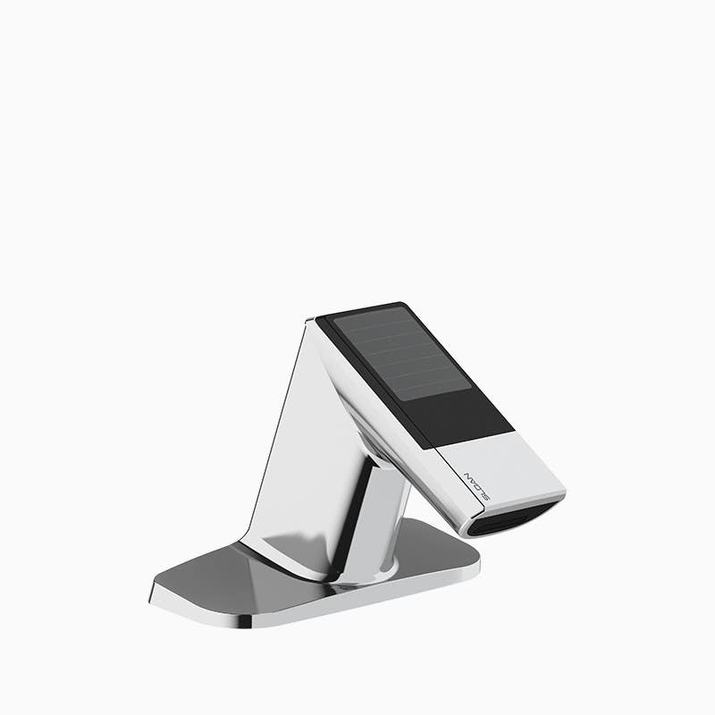 Sloan EFX-675 BASYS Low, Integrated Base - Active Infrared Sensor Faucet, Battery And Solar,Polished Chrome