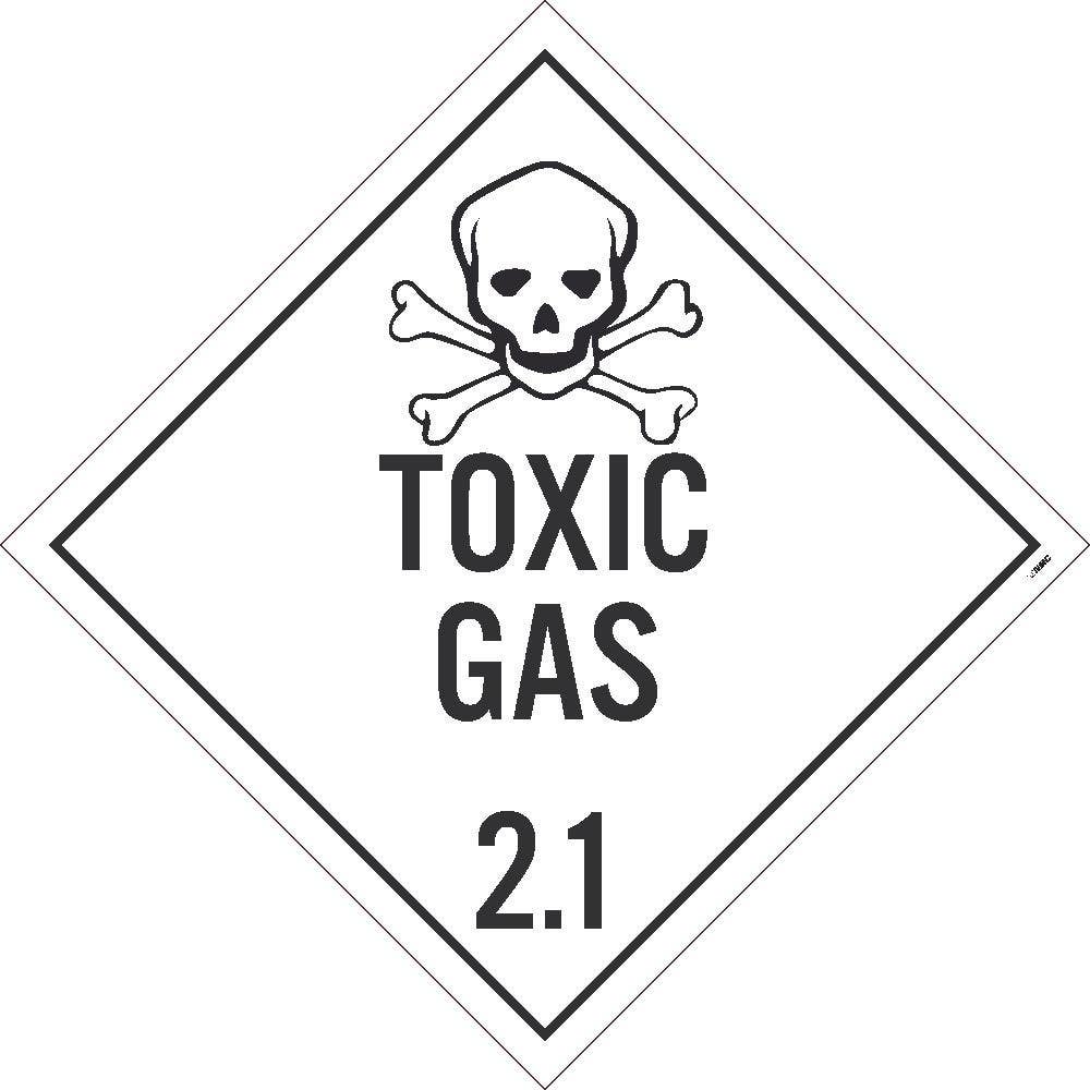 AccuformNMC DL126 Placard Sign, Toxic Gas 2.1, 10.75" x 10.75"