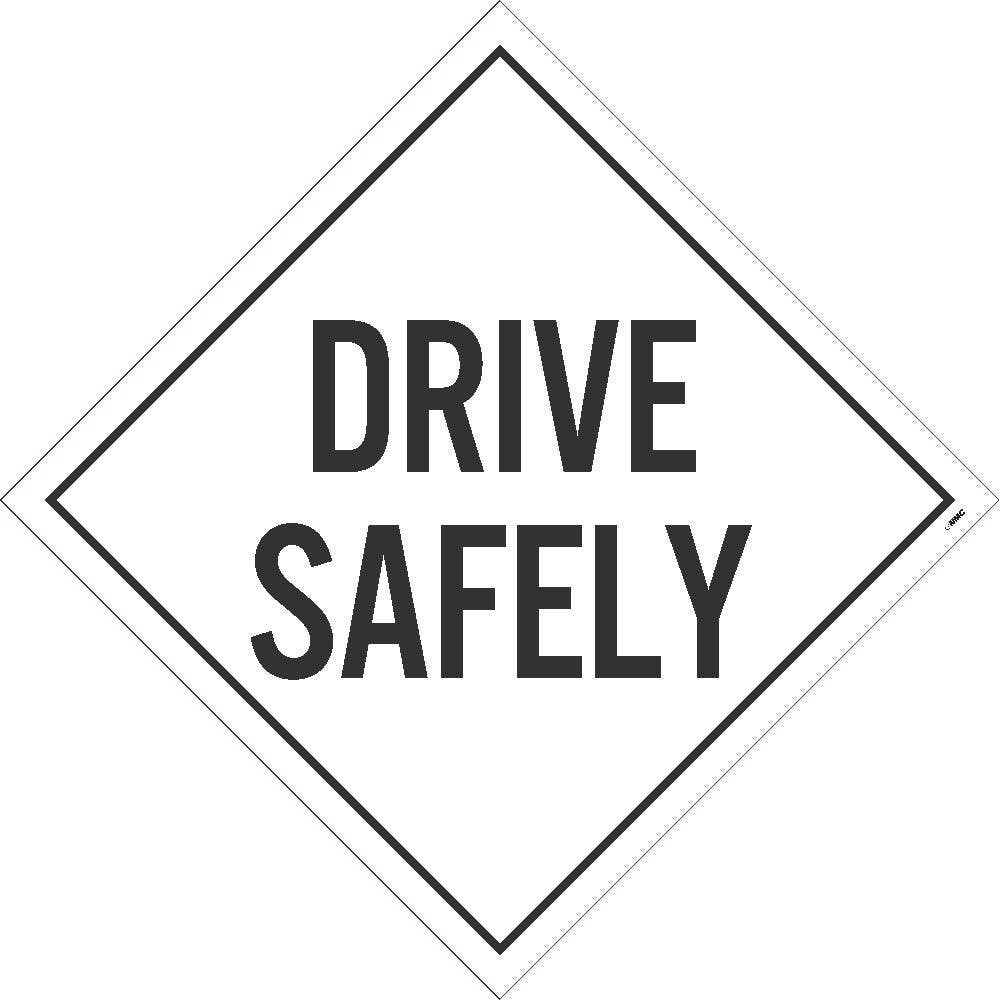 AccuformNMC DL31 Placard Sign, Drive Safely, 10.75" x 10.75"