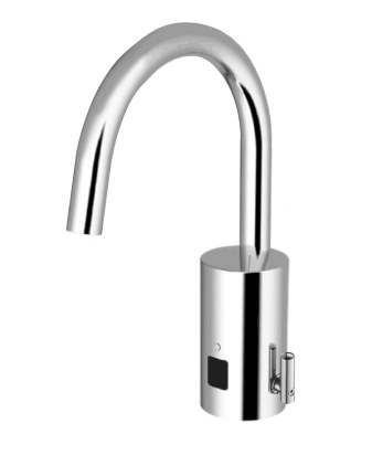 Sloan EAF700 Optima i.q. Gooseneck Faucet, Sensor-Activated,Polished Chrome
