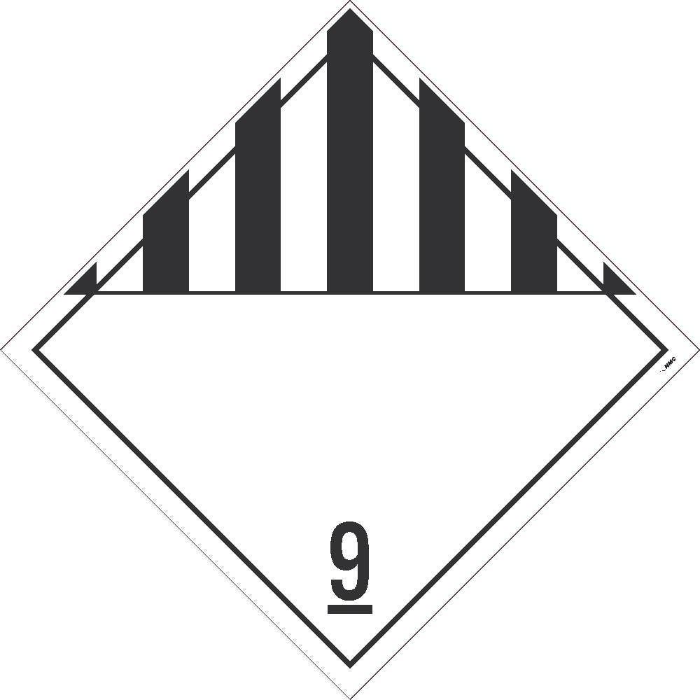 AccuformNMC DL50TB Placard Sign, Miscellaneous Goods, Class 9, Card Stock, 10.75" x 10.75"