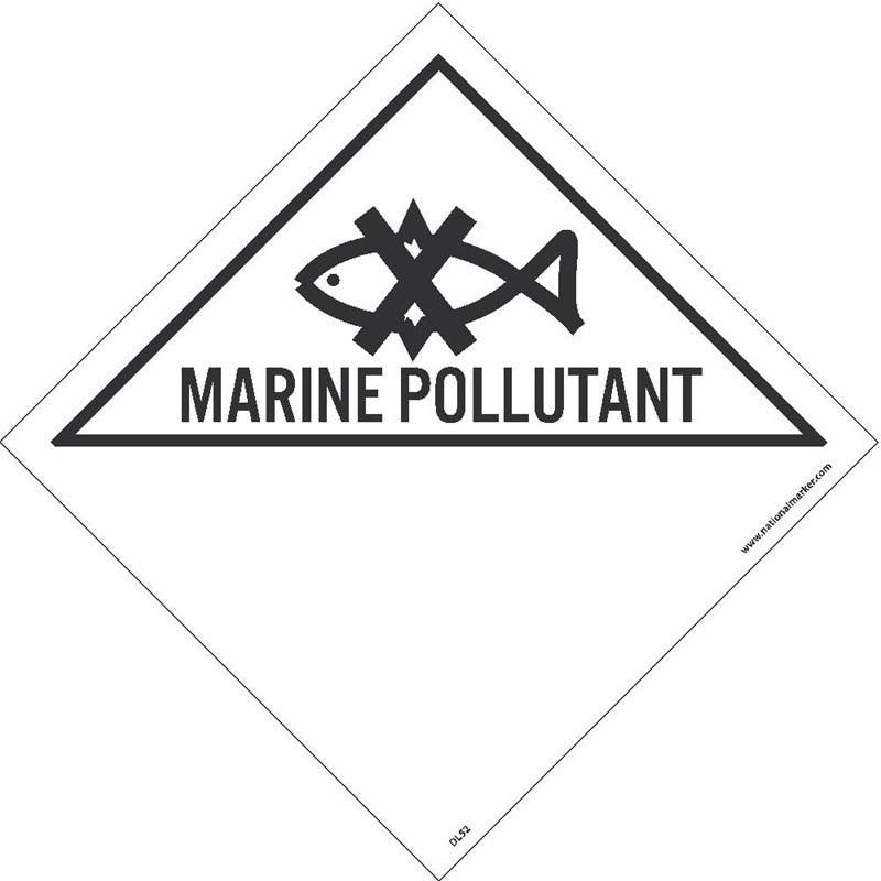 AccuformNMC DL52AP Dot Shipping Labels, Marine Pollutant, 4" x 4", Adhesive Backed Vinyl, 25/Pk
