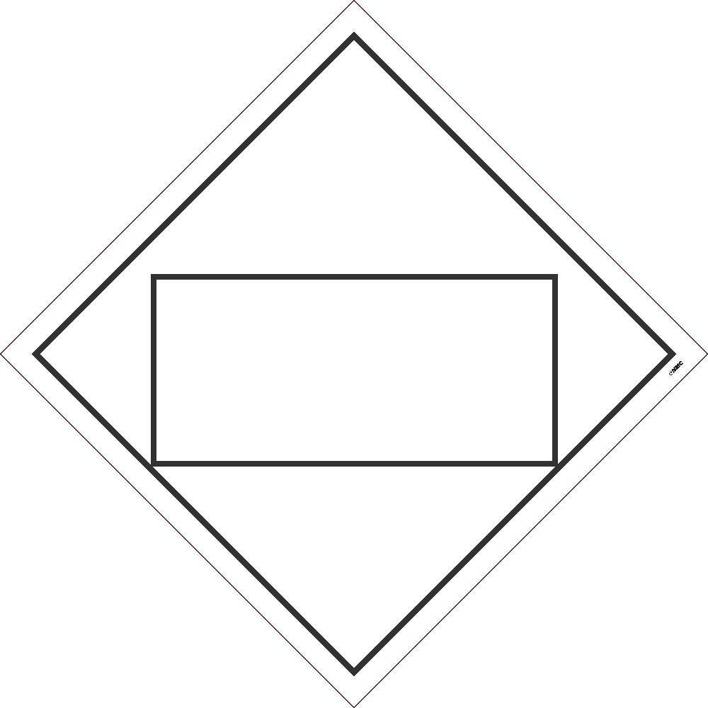 AccuformNMC DL61B Placard Sign, Blank Alternate, 10.75" x 10.75"