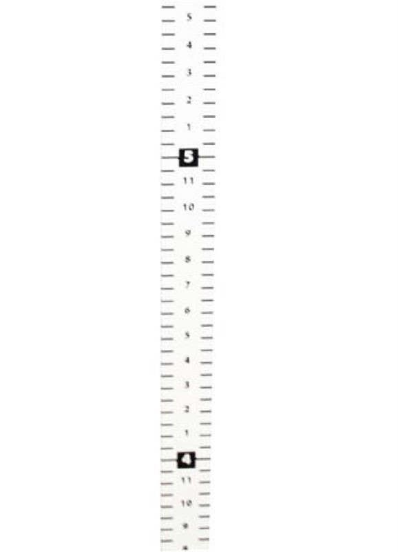 AccuformNMC PTR428 Specialty Supplies, Security Height Ruler Tape