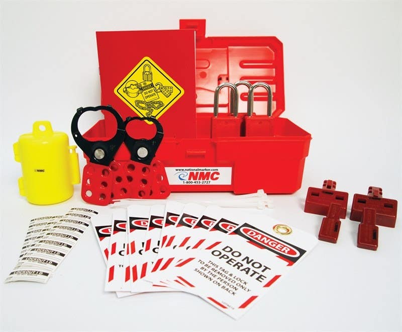 AccuformNMC ELOK2 Electrical Lockout Kit, 12" Tool Box w/Contents