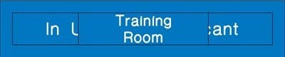 AccuformNMC EN307 Engraved Training Room In Use/Vacant Sign, 2" x 10", 2PLY Plastic