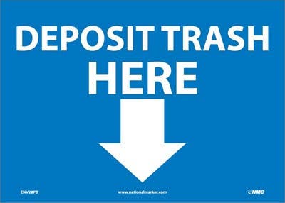 AccuformNMC MHSK509 Safety Sign, Deposit Here, 10" x 14"