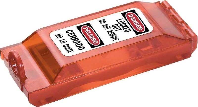 AccuformNMC ES02 Universal Wall Switch Lockout, 1.30" x 2.50", Plastic