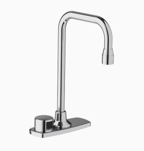 Sloan ETF-770 Optima On-Q Sensor-Activated Deck Mount Gooseneck Faucet,Polished Chrome