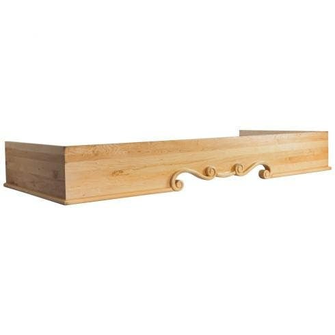 Hardware Resources MRH-1-72MP Maple Mantel Range Hood