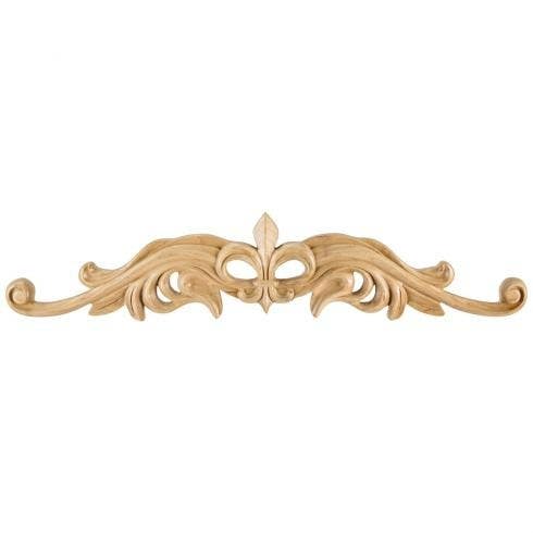 Hardware Resources ONL-08 Hand Carved Fleur-de-Lis Onlay, 7/8" D