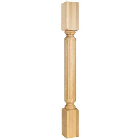 Hardware Resources P22 Fluted Post, 3 1/2" W x 3 1/2" D x 35 1/2" H