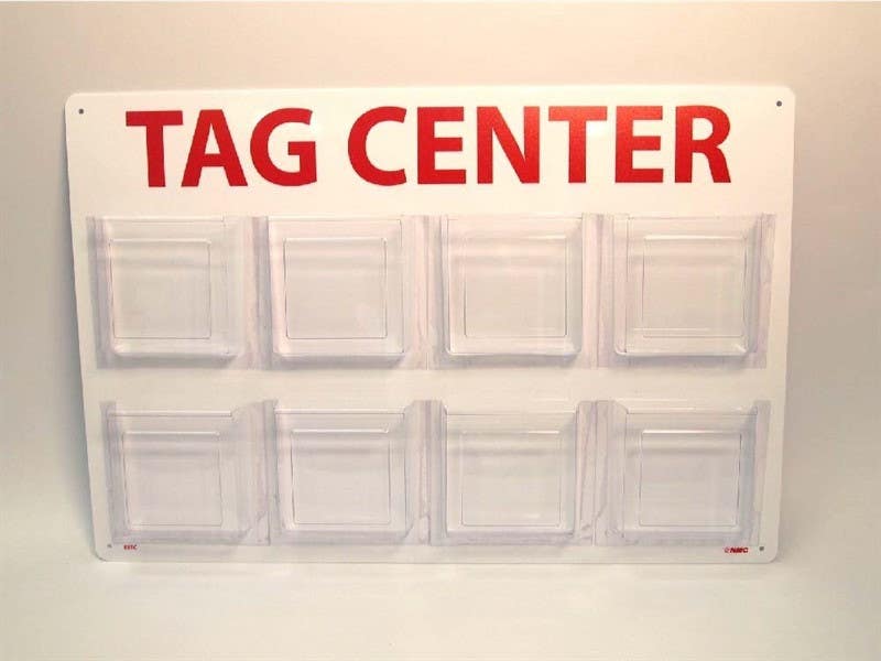 AccuformNMC TAC800 Tag Center Board w/ 8 Pockets, 16" x 20"