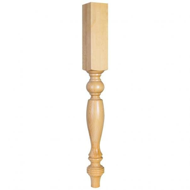 Hardware Resources P4-2 Tapered Smooth Leg, 3 3/4" W x 3 3/4" D x 35 1/2"