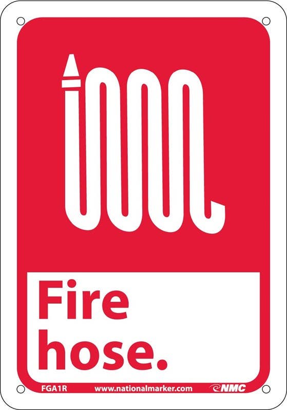 AccuformNMC FGA1 Fire Hose Sign
