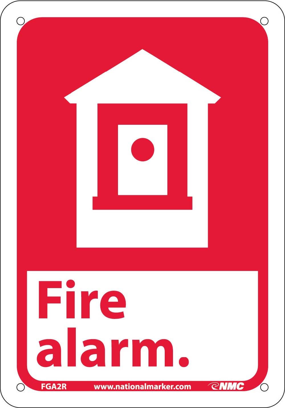AccuformNMC MRXG ANSI Sign - Fire Alarm