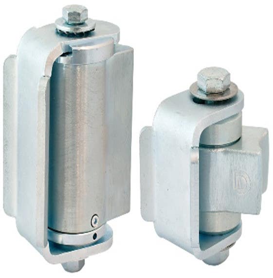 D&D CI3850R Shut It BadAss Center Mount Weld-On Self-Closing Gate Hinge Set for Round Post,Finish-Zinc