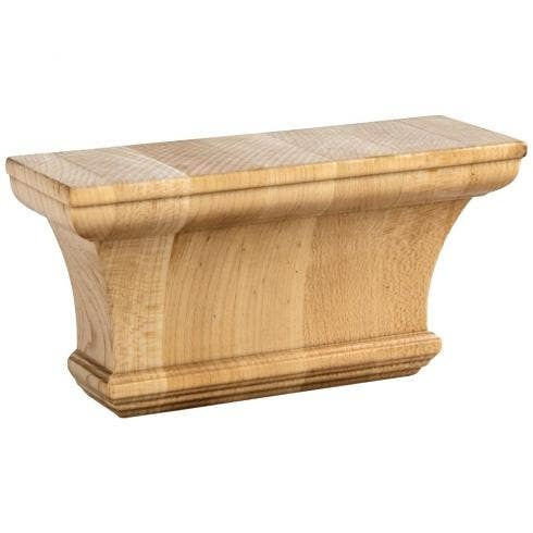 Hardware Resources PC-1 Classic Pilaster Capital, 6" W x 1 7/8" D x 3" H