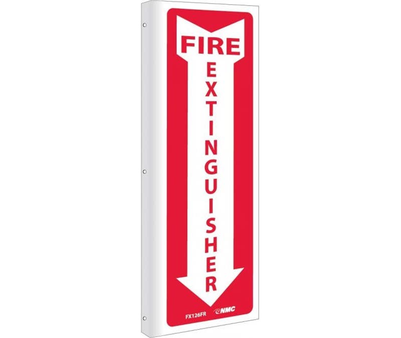 AccuformNMC PSP Projection Sign, Fire Extinguisher- Fire Extinguisher Signage