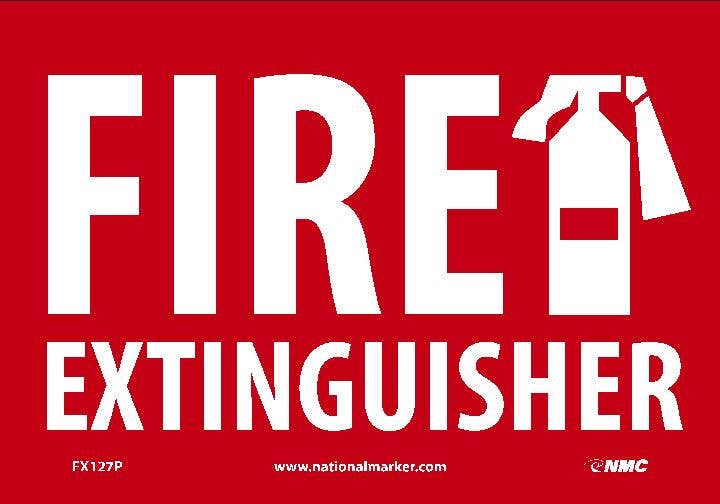 AccuformNMC FX127 Fire Extinguisher Sign
