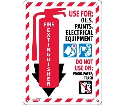 AccuformNMC FXPMBC Fire Extinguisher Sign, 12" x 9"
