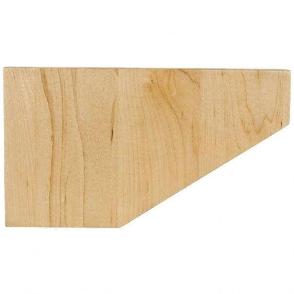 Hardware Resources PFSHA-RW Shaker Pedestal Foot, Wood Species-Rubberwood