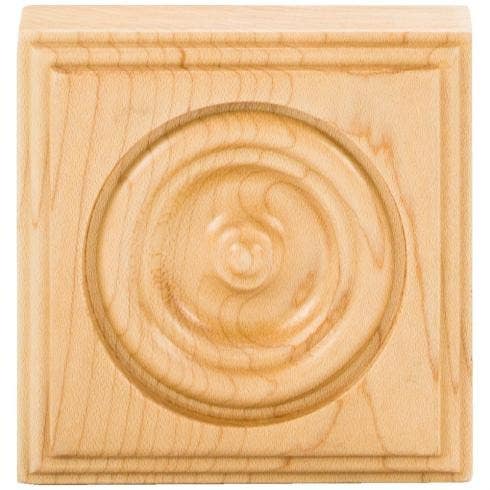 Hardware Resources ROS6-RW Traditional Rosette, Wood Species-Rubberwood
