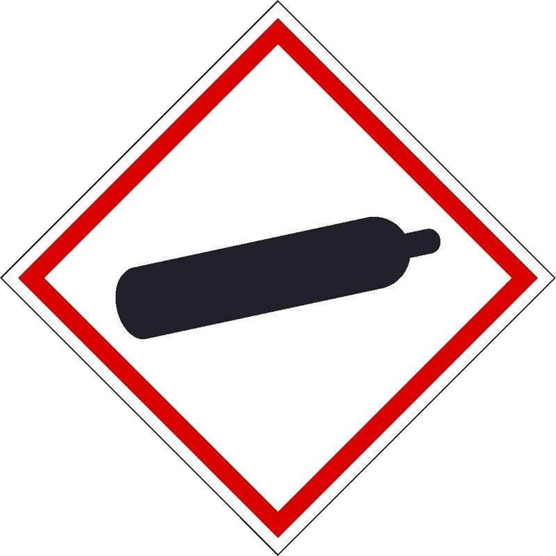 AccuformNMC LZH GHS Pictogram Label: Gas Cylinder, 250/Roll