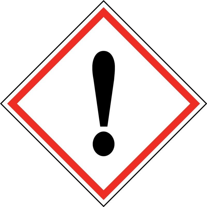 AccuformNMC LZH GHS Pictogram Label, Exclamation Mark, 250/Roll