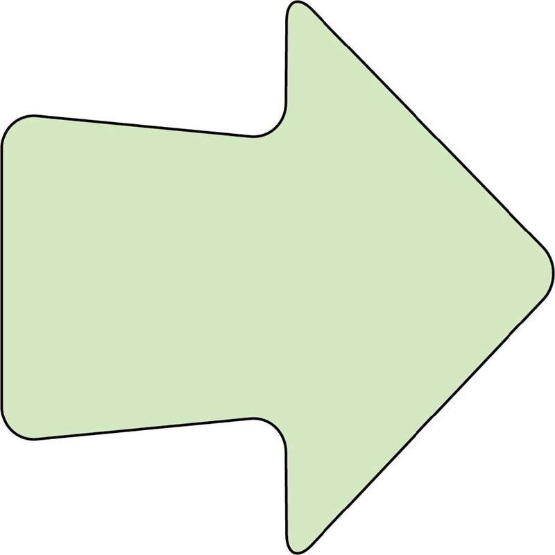 AccuformNMC PTS Glow-In-The-Dark Shapes, Arrow, 50/Roll