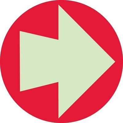 AccuformNMC MLAD515 Location And Direction, 4" x 12"