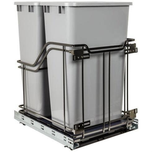 Hardware Resources SWS-MBM Storage With Style Metal Soft-Close Trashcan Pullout