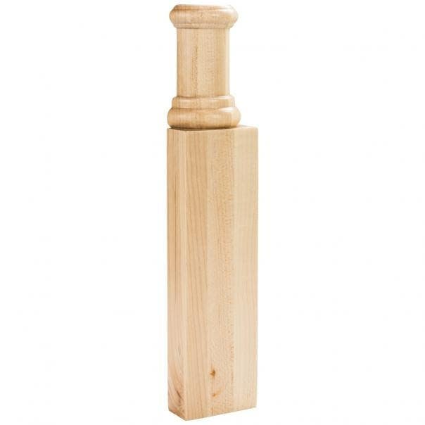 Hardware Resources TB7-RW Spool & Transition Block, Wood Species-Rubberwood