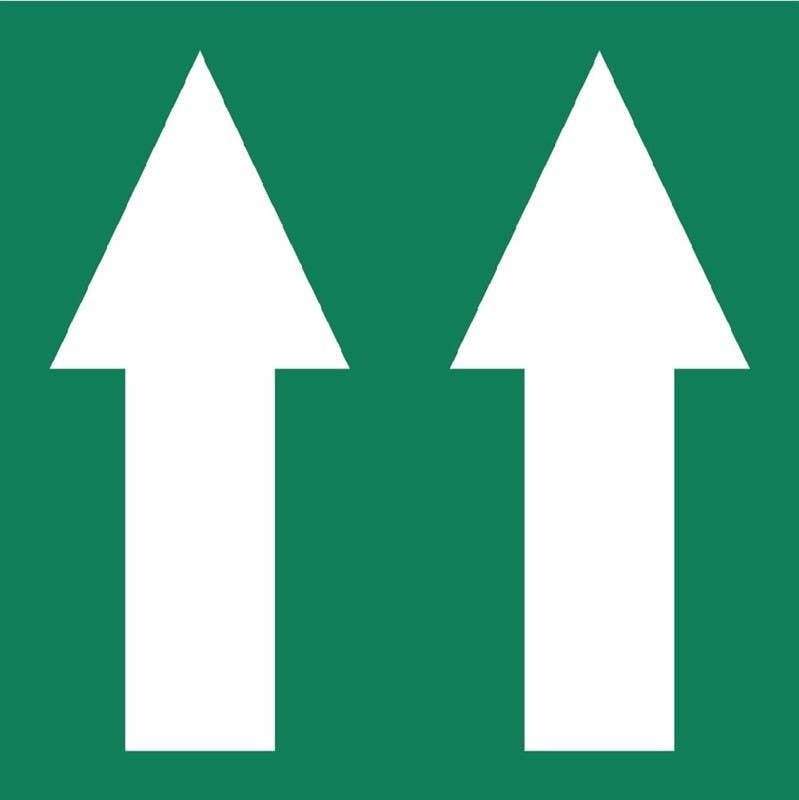 AccuformNMC H44 Directional Arrow Pipemarker, PS Vinyl, 4 in x 18 yd, Roll of 162