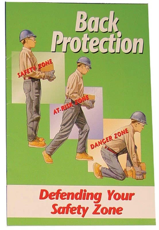 AccuformNMC HB02 Back Protection Safety Awareness Handbook, 8" x 5", 10/Pk