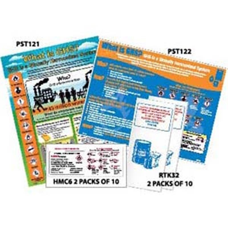 AccuformNMC HC12B GHS Training Kit Large, 2 Posters, 20 Booklets, 20 Wallet Cards