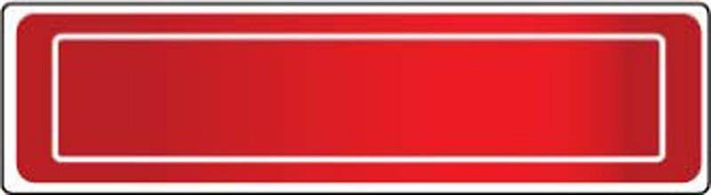 AccuformNMC HH201 Reflective Strip, 1" x 4", Adhesive Backed Vinyl, Orange, 16/Strip