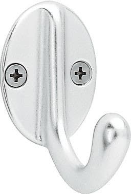 Peter Pepper 2072 Hat & Coat Hook - Natural Anodized Aluminum