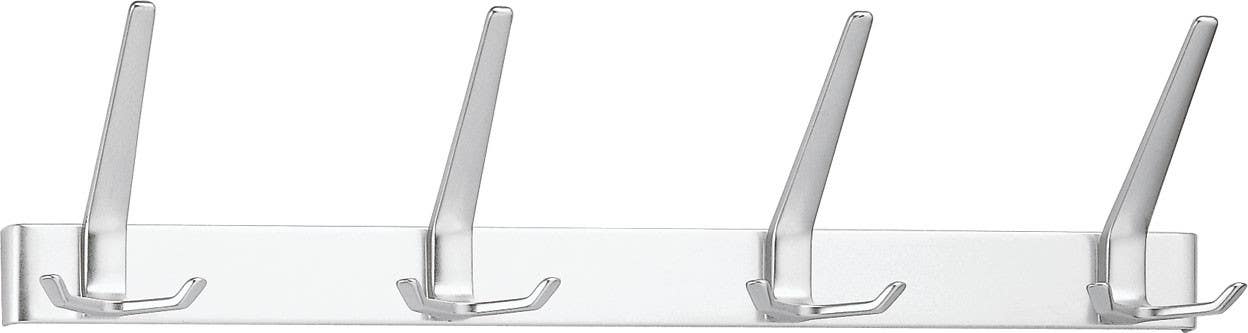 Peter Pepper 2086AL Aluminum Coat Rack with 4 Hooks