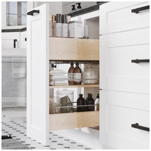 Hardware Resources VBPO8-SC No Wiggle Soft-Close Vanity Cabinet Pullout