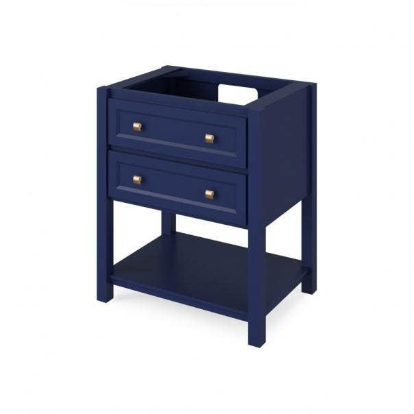 Jeffrey Alexander VKITADL30 Adler Vanity, Width-30", Undermount Rectangle Bowl