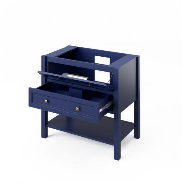 Jeffrey Alexander VKITADL36 Adler Vanity, Width-36", Undermount Rectangle Bowl